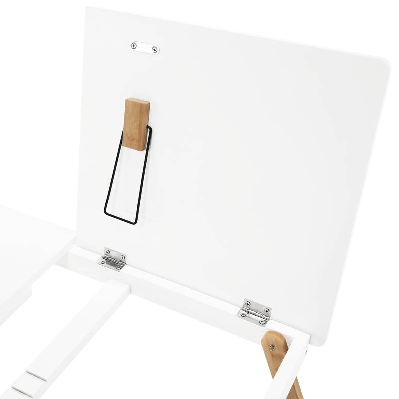Laptop, Telefoane si Tablete - Laptopuri si accesorii - Accesorii Laptop - Standuri/Coolere notebook - Masa pliabila pentru laptop, bambus alb / natural, MELTEN - Infinity.ro