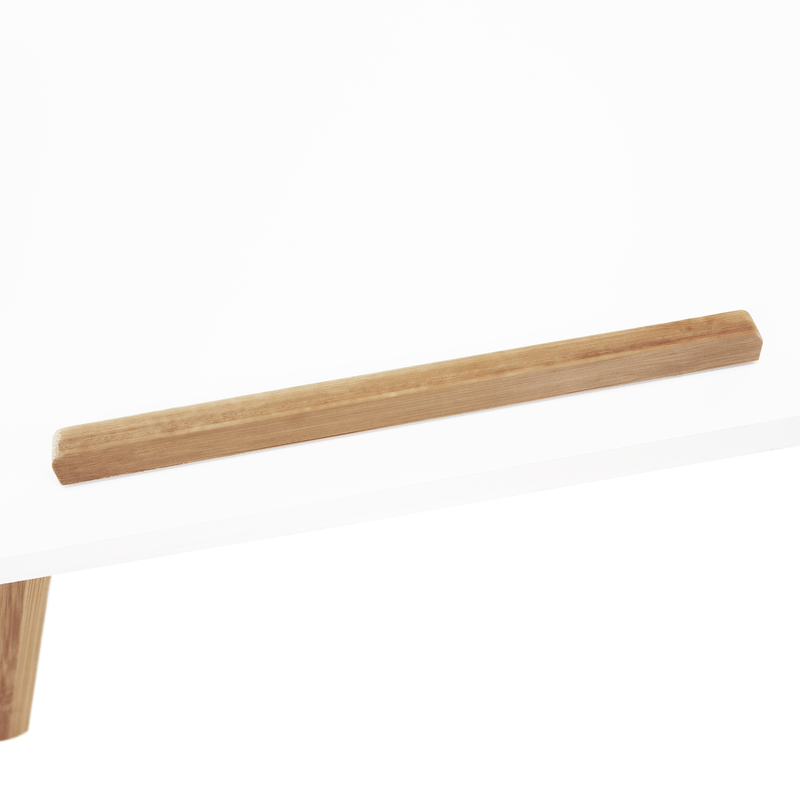 Laptop, Telefoane si Tablete - Laptopuri si accesorii - Accesorii Laptop - Standuri/Coolere notebook - Masa pliabila pentru laptop, bambus alb / natural, MELTEN - Infinity.ro