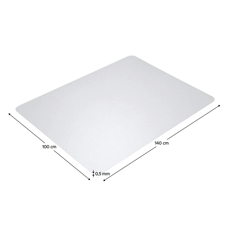 Casa si Gradina - Mobilier - Feronerie si accesorii mobila - Protectie podea sub scaun, transparenta, 140x100 cm, 0,5 mm - Infinity.ro