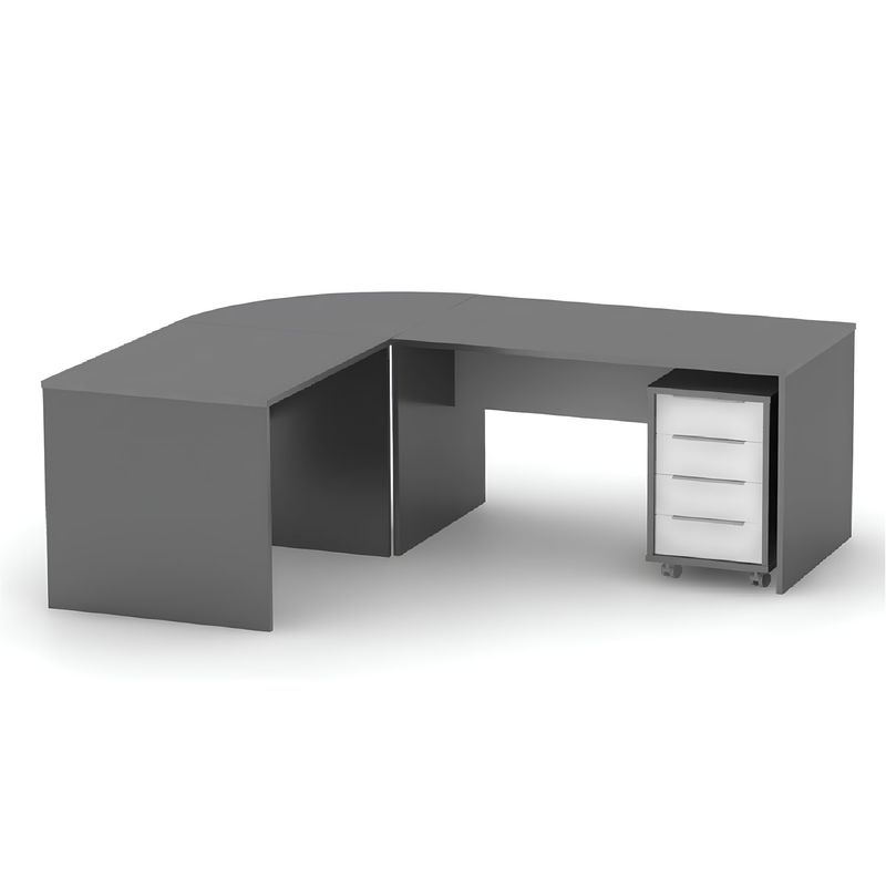 Casa si Gradina - Mobilier - Mese si birouri - Birouri - Masa de birou, grafit/alb, RIOMA NEW Typ 17 - Infinity.ro