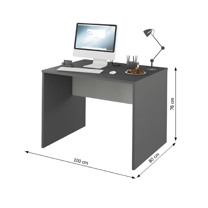 Casa si Gradina - Mobilier - Mese si birouri - Birouri - Masa de birou, grafit/alb, RIOMA NEW TYP 12 - Infinity.ro
