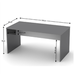 Casa si Gradina - Mobilier - Mese si birouri - Birouri - Masa de birou, grafit/alb, RIOMA NEW TYP 16 - Infinity.ro