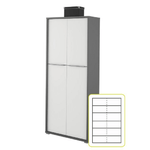 Casa si Gradina - Mobilier - Dulapuri si sifoniere - Dulapuri - Dulap cu rafturi, grafit/alb, RIOMA NEW TYP 07 - Infinity.ro