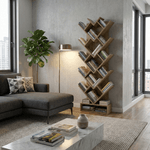 Casa si Gradina - Mobilier - Biblioteci si rafturi - Rafturi - Raft, stejar maro-gri, VEVEY - Infinity.ro