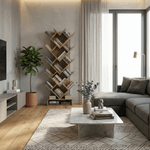 Casa si Gradina - Mobilier - Biblioteci si rafturi - Rafturi - Raft, stejar maro-gri, VEVEY - Infinity.ro