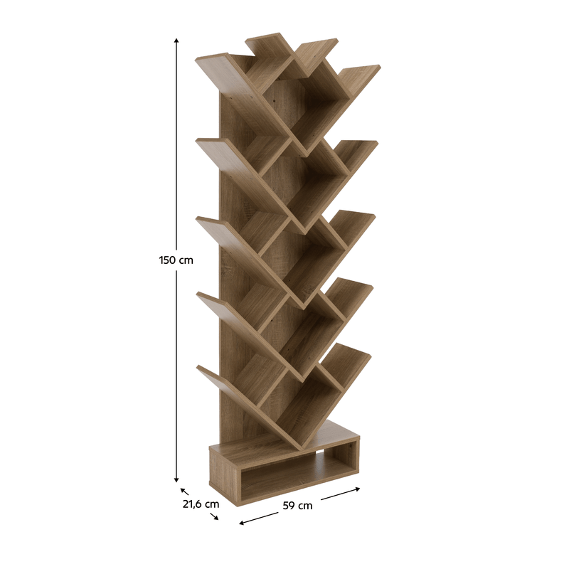 Casa si Gradina - Mobilier - Biblioteci si rafturi - Rafturi - Raft, stejar maro-gri, VEVEY - Infinity.ro