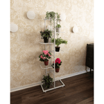 Casa si Gradina - Gradinarit si plante - Plante si ghivece - Ghivece si suporturi - Suport pentru flori din metal, alb, BAMIR TIP 2 - Infinity.ro