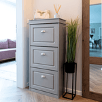 Casa si Gradina - Mobilier - Dulapuri si sifoniere - Dulapuri pantofi - Pantofar, 3 compartimente, gri, SEBER TYP 2 - Infinity.ro