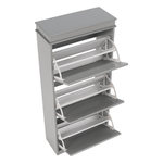 Casa si Gradina - Mobilier - Dulapuri si sifoniere - Dulapuri pantofi - Pantofar, 3 compartimente, gri, SEBER TYP 2 - Infinity.ro