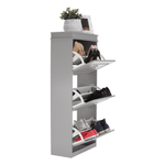 Casa si Gradina - Mobilier - Dulapuri si sifoniere - Dulapuri pantofi - Pantofar, 3 compartimente, gri, SEBER TYP 2 - Infinity.ro