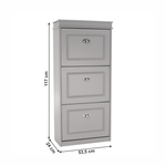 Casa si Gradina - Mobilier - Dulapuri si sifoniere - Dulapuri pantofi - Pantofar, 3 compartimente, gri, SEBER TYP 2 - Infinity.ro