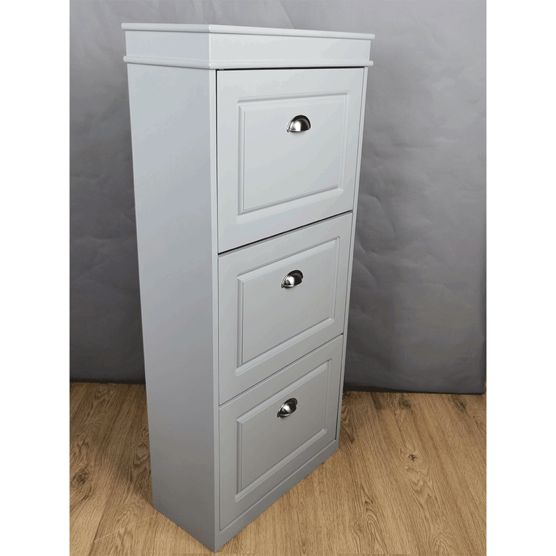 Casa si Gradina - Mobilier - Dulapuri si sifoniere - Dulapuri pantofi - Pantofar, 3 compartimente, gri, SEBER TYP 2 - Infinity.ro
