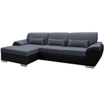 Casa si Gradina - Mobilier - Canapele si coltare - Coltare - Coltar extensibil, negru/gri inchis, model stanga, EMILY - Infinity.ro