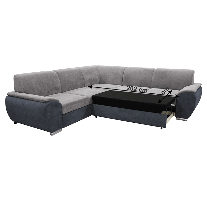 Casa si Gradina - Mobilier - Canapele si coltare - Coltare - Coltar, gri inchis/gri, model stanga, EMILY - Infinity.ro