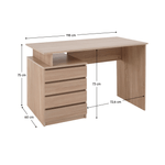 Casa si Gradina - Mobilier - Mese si birouri - Birouri - Masa PC, stejar sonoma, HANY NEW - Infinity.ro