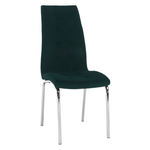 Casa si Gradina - Mobilier - Scaune si fotolii - Scaune - Scaun de masa, tesatura de catifea smarald / crom, GERDA NEW - Infinity.ro