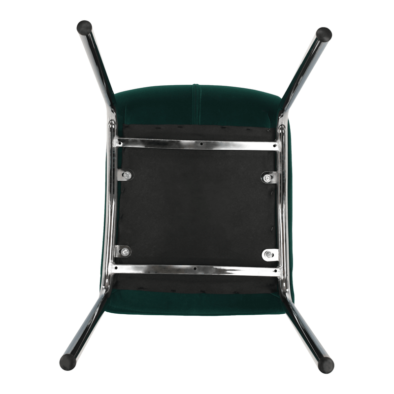 Casa si Gradina - Mobilier - Scaune si fotolii - Scaune - Scaun de masa, tesatura de catifea smarald / crom, GERDA NEW - Infinity.ro