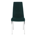 Casa si Gradina - Mobilier - Scaune si fotolii - Scaune - Scaun de masa, tesatura de catifea smarald / crom, GERDA NEW - Infinity.ro