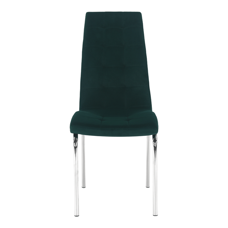 Casa si Gradina - Mobilier - Scaune si fotolii - Scaune - Scaun de masa, tesatura de catifea smarald / crom, GERDA NEW - Infinity.ro