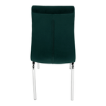 Casa si Gradina - Mobilier - Scaune si fotolii - Scaune - Scaun de masa, tesatura de catifea smarald / crom, GERDA NEW - Infinity.ro