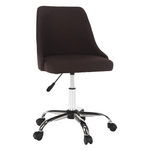 Casa si Gradina - Mobilier - Scaune si fotolii - Scaune - Scaun de birou, maro/crom, EDIZ - Infinity.ro