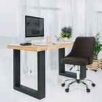 Casa si Gradina - Mobilier - Scaune si fotolii - Scaune - Scaun de birou, maro/crom, EDIZ - Infinity.ro