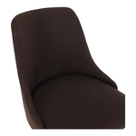 Casa si Gradina - Mobilier - Scaune si fotolii - Scaune - Scaun de birou, maro/crom, EDIZ - Infinity.ro