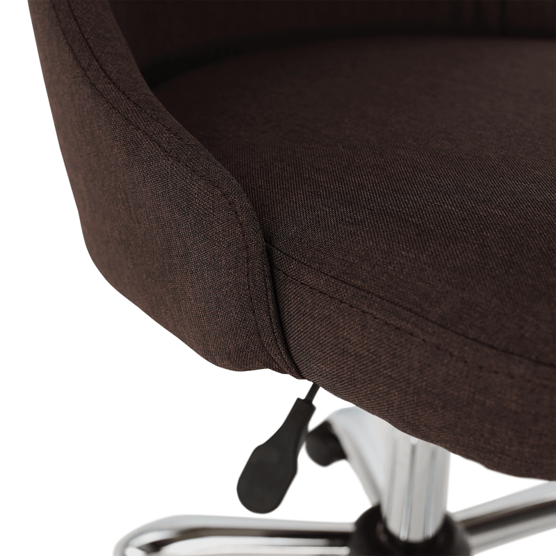Casa si Gradina - Mobilier - Scaune si fotolii - Scaune - Scaun de birou, maro/crom, EDIZ - Infinity.ro