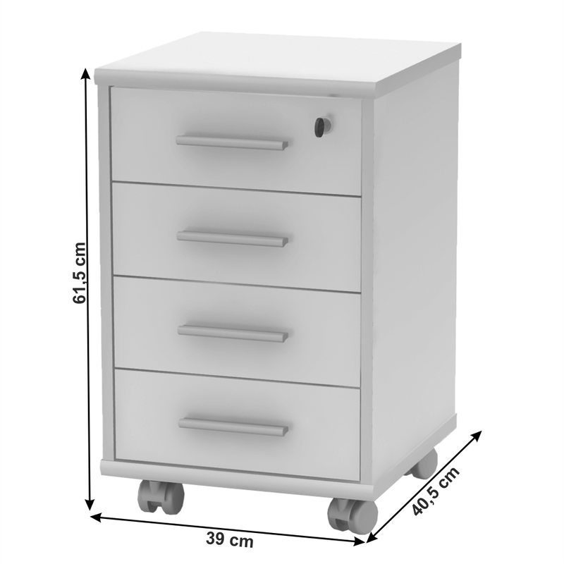 Casa si Gradina - Mobilier - Dulapuri si sifoniere - Dulapuri - Dulapior cu incuietoare, alb, JOHAN 2 NEW 12 - Infinity.ro