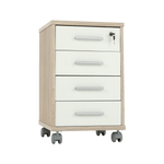 Casa si Gradina - Mobilier - Dulapuri si sifoniere - Dulapuri - Dulapior de birou cu cheie, stejar sonoma/alb, JOHAN 2 NEW 12 - Infinity.ro