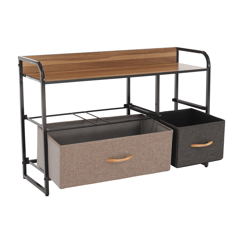 Casa si Gradina - Mobilier - Comode si corpuri - Comode - Comoda cu sertare din material textil, /bej/maro deschis/maro inchis, HAZEL TYP 4 - Infinity.ro