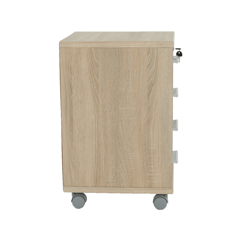 Casa si Gradina - Mobilier - Dulapuri si sifoniere - Dulapuri - Dulapior de birou cu cheie, stejar sonoma/alb, JOHAN 2 NEW 12 - Infinity.ro