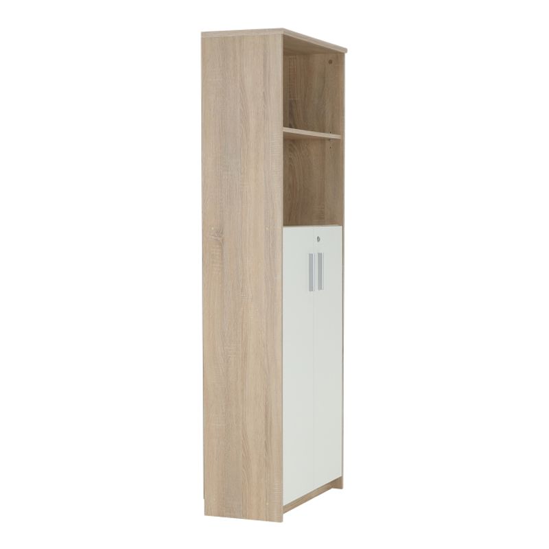 Casa si Gradina - Mobilier - Biblioteci si rafturi - Etajere - Etajera cu polite, stejar sonoma/alb, JOHAN 2 NEW 10 - Infinity.ro