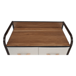 Casa si Gradina - Mobilier - Comode si corpuri - Comode - Comoda cu sertare din material textil, bej/maro deschis/maro inchis, HAZEL TYP 2 - Infinity.ro