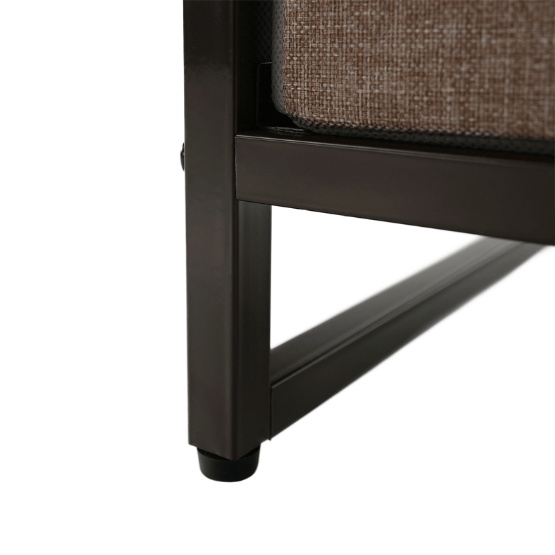Casa si Gradina - Mobilier - Comode si corpuri - Comode - Comoda cu sertare din material textil, bej/maro deschis/maro inchis, HAZEL TYP 2 - Infinity.ro