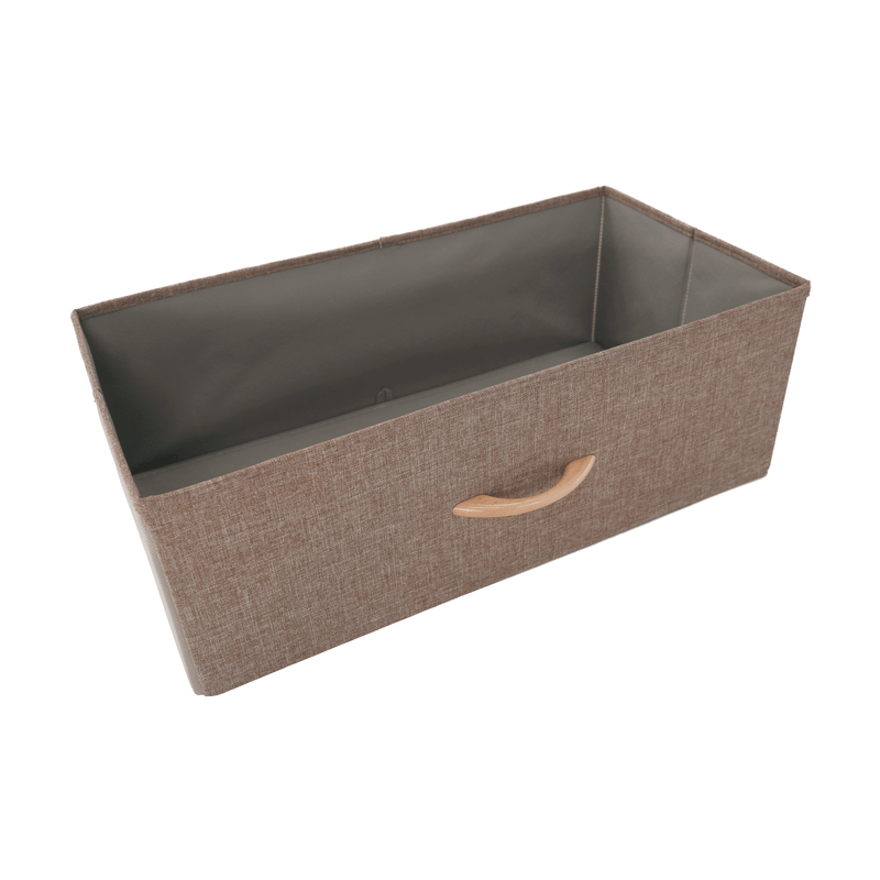 Casa si Gradina - Mobilier - Comode si corpuri - Comode - Comoda cu sertare din material textil, bej/maro deschis/maro inchis, HAZEL TYP 2 - Infinity.ro