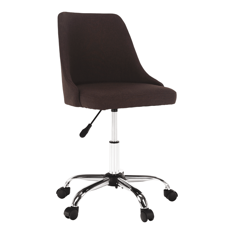 Casa si Gradina - Mobilier - Scaune si fotolii - Scaune - Scaun de birou, maro/crom, EDIZ - Infinity.ro