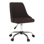 Casa si Gradina - Mobilier - Scaune si fotolii - Scaune - Scaun de birou, maro/crom, EDIZ - Infinity.ro