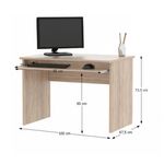 Casa si Gradina - Mobilier - Mese si birouri - Mese bucatarie si dining - Masa de scris, stejar sonoma, JOHAN NEW 02 - Infinity.ro