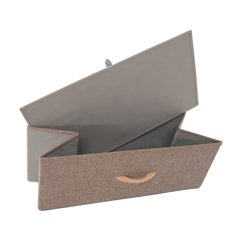 Casa si Gradina - Mobilier - Comode si corpuri - Comode - Comoda cu sertare din material textil, bej/maro deschis/maro inchis, HAZEL TYP 2 - Infinity.ro