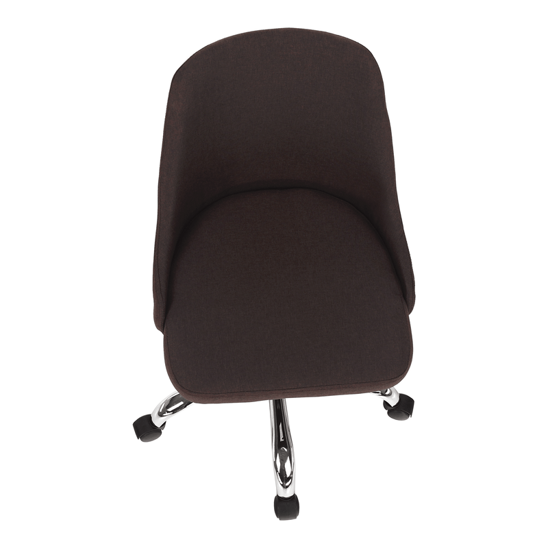 Casa si Gradina - Mobilier - Scaune si fotolii - Scaune - Scaun de birou, maro/crom, EDIZ - Infinity.ro