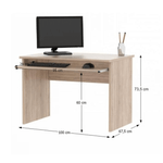 Casa si Gradina - Mobilier - Mese si birouri - Birouri - Ansamblu de birou, stejar sonoma/alb, JOHAN 2 NEW - Infinity.ro