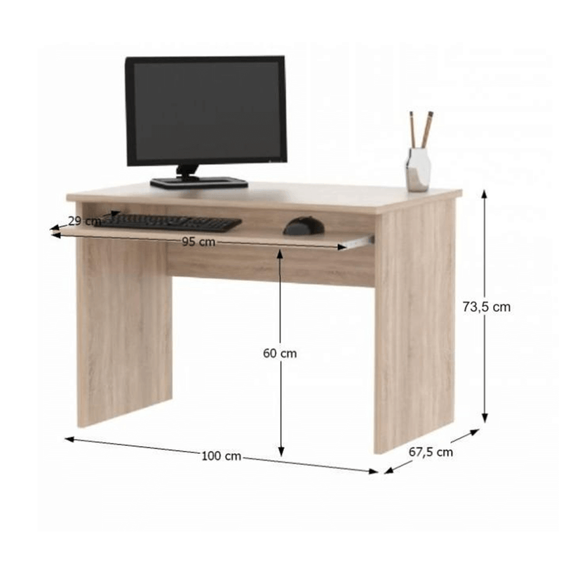 Casa si Gradina - Mobilier - Mese si birouri - Birouri - Ansamblu de birou, stejar sonoma/alb, JOHAN 2 NEW - Infinity.ro
