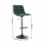 Casa si Gradina - Mobilier - Scaune si fotolii - Scaune - Scaun de bar, verde / negru, LAHELA - Infinity.ro