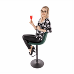 Casa si Gradina - Mobilier - Scaune si fotolii - Scaune - Scaun de bar, verde / negru, LAHELA - Infinity.ro