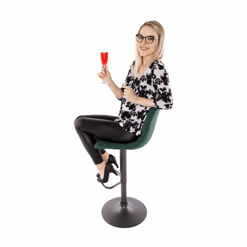 Casa si Gradina - Mobilier - Scaune si fotolii - Scaune - Scaun de bar, verde / negru, LAHELA - Infinity.ro