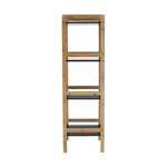 Casa si Gradina - Mobilier - Biblioteci si rafturi - Rafturi - Etajera cu 4 rafturi, natural / negru, NAOKO - Infinity.ro