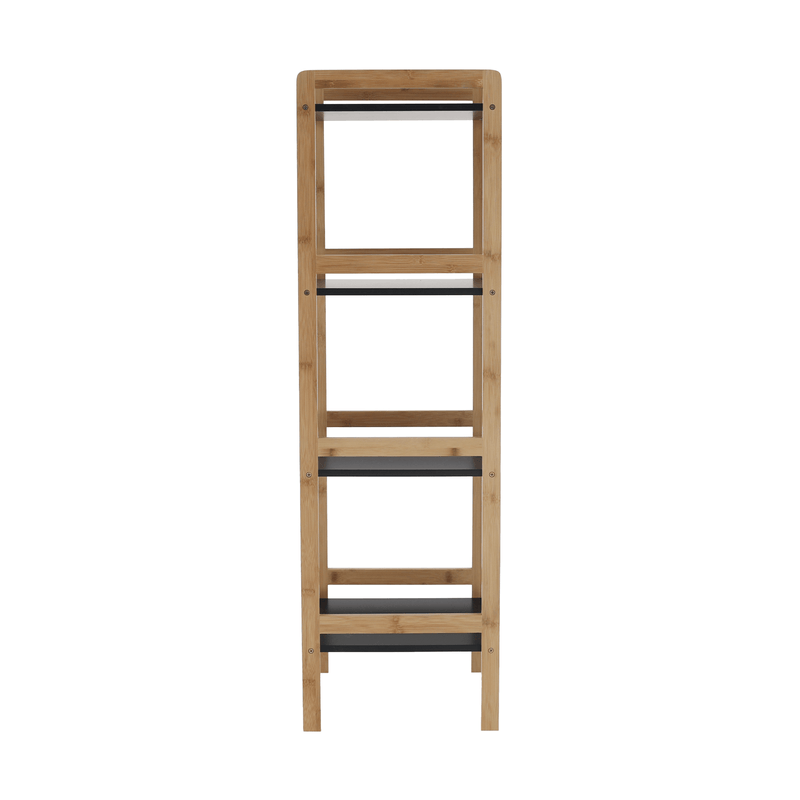 Casa si Gradina - Mobilier - Biblioteci si rafturi - Rafturi - Etajera cu 4 rafturi, natural / negru, NAOKO - Infinity.ro