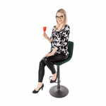 Casa si Gradina - Mobilier - Scaune si fotolii - Scaune - Scaun de bar, verde / negru, LAHELA - Infinity.ro