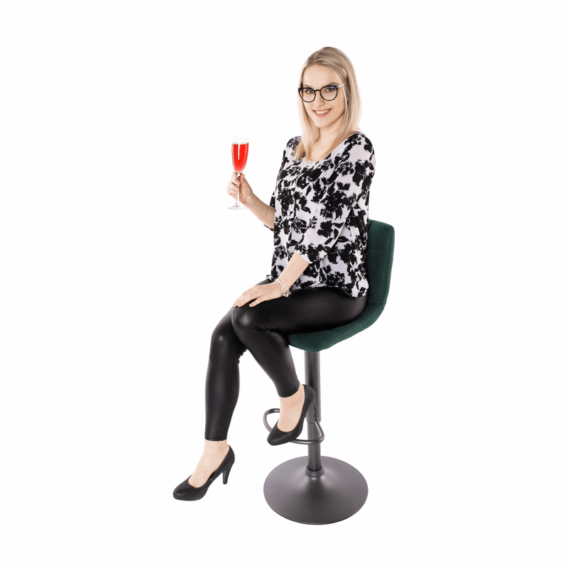 Casa si Gradina - Mobilier - Scaune si fotolii - Scaune - Scaun de bar, verde / negru, LAHELA - Infinity.ro